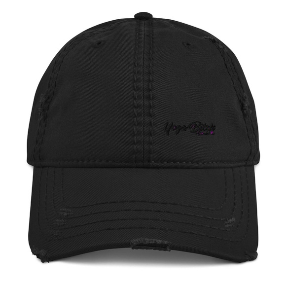 Yoga Bitch Distressed Dad Hat Embroidered Logo EUC - Picture 4 of 6